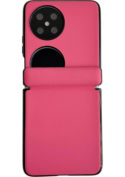 Huawei Pocket 2 Için Pu Doku Kılıfı (Yurt Dışından)