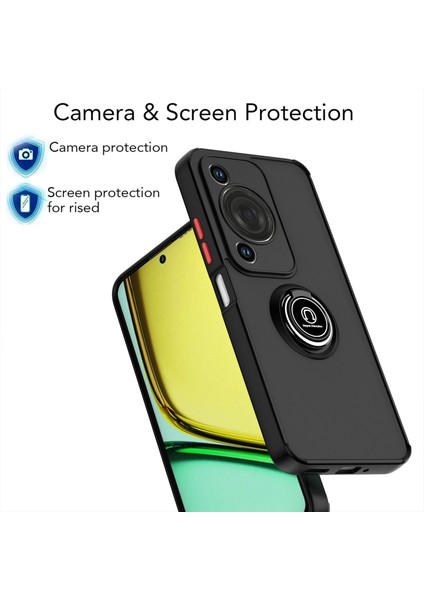 Huawei Enjoy 70 / Nova Y72 Için Tpu + Yüzüklü Pc Telefon Kılıfı (Yurt Dışından) modelleri