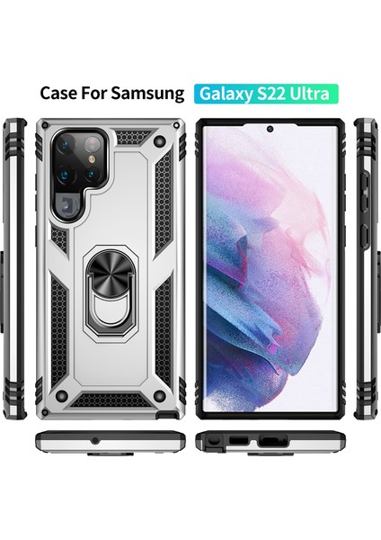 Samaung Galaxy S22 Ultra 5g Için Darbeye Dayanıklı Tpu + Pc Kılıfı (Yurt Dışından) fiyatları