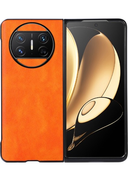 Huawei Mate X3 Için Litchi Doku Pu Kılıf (Yurt Dışından)