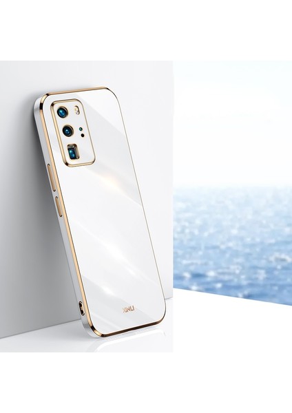 Huawei P40 Pro Için 6d Kaplama Altın Kenar Tpu Kılıf (Yurt Dışından)