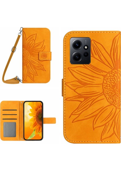 Xiaomi Redmi Note 12 4g Global Için Kordonlu Deri Kılıf (Yurt Dışından)