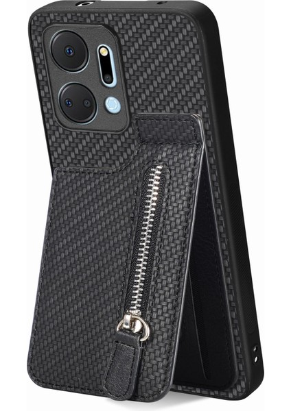 Honor X7A Için Dikey Çevirmeli Fermuarlı Telefon Kılıfı (Yurt Dışından)