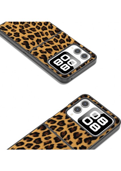 Huawei Nova Flip Için Siyah Kenar Leopar Kılıf (Yurt Dışından) modelleri