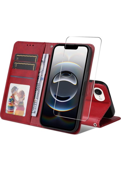 Filmli Deri Kılıf iPhone 16E (Yurt Dışından)