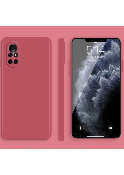 Huawei Nova 8 5g Için Sıvı Silikon Kılıf (Yurt Dışından)
