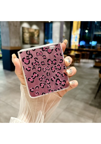 Honor Magic V Flip Için Tüy Leopar Desenli Kılıf (Yurt Dışından) modelleri