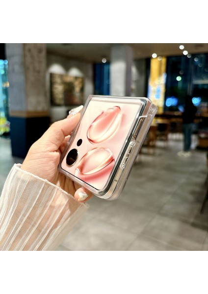 Honor Magic V Flip Için Tüy Leopar Desenli Kılıf (Yurt Dışından) fırsatları