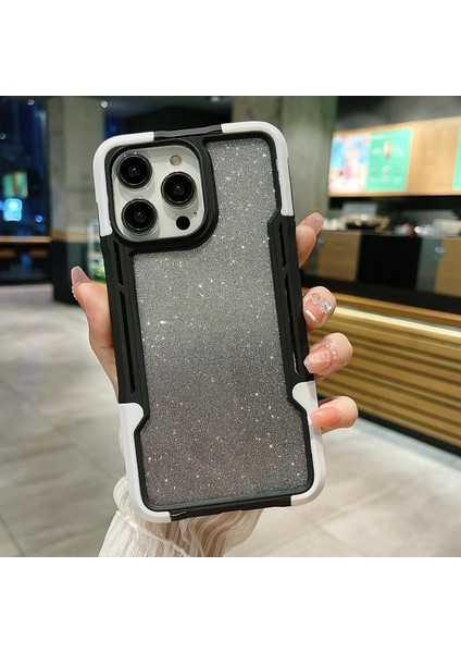 iPhone 14 Için Akrilik Parıltılı Toz Telefon Kılıfı (Yurt Dışından)