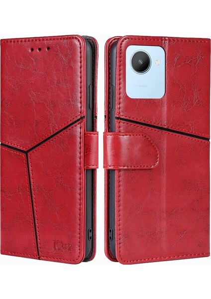 Realme C30 4g/narzo 50I Prime Için Pu Telefon Kılıfı (Yurt Dışından)