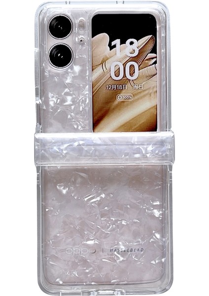 Oppo Find N2 Flip Için Sedefli Shl Doku Kılıfı (Yurt Dışından)