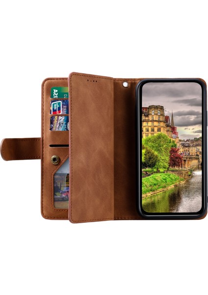 Honor X6B 4g Global Için Fermuarlı Cüzdan Çanta Pu Kılıf (Yurt Dışından) modelleri