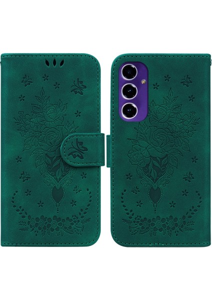 Samsung Galaxy S24 Fe 5g Için Kabartmalı Pu Kılıf (Yurt Dışından)