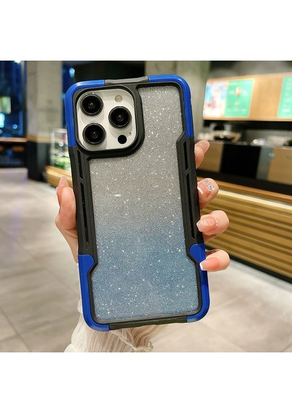 iPhone 14 Için Akrilik Parıltılı Toz Telefon Kılıfı (Yurt Dışından)