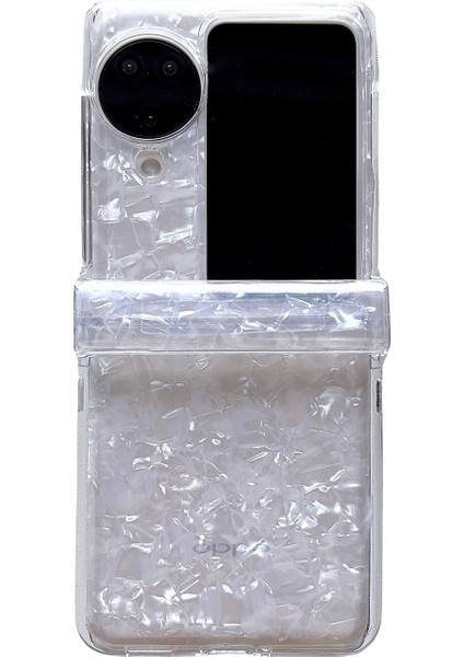 Oppo Find N3 Flip Için Sedefli Shl Doku Kılıfı (Yurt Dışından)