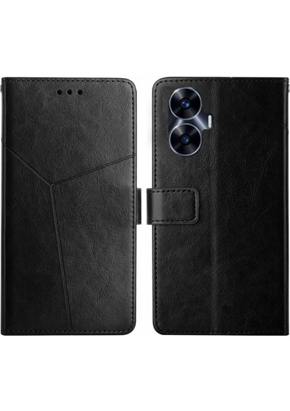 Realme C55 Için Deri Telefon Kılıfı (Yurt Dışından)