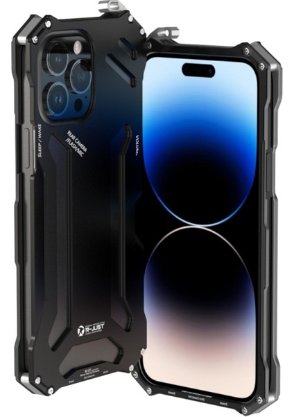 iPhone 14 Pro Max Için R-Just RJ17 Metal Telefon Kılıfı (Yurt Dışından) fiyatları