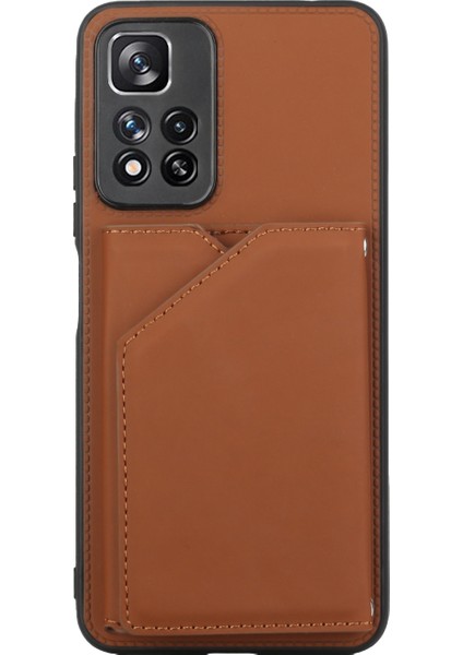 Xiaomi Redmi Note 11 Pro Için Cilt Fe Kart Yuvaları Kılıfı (Yurt Dışından) fiyatları
