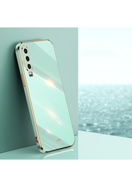 Huawei P30 Için 6d Kaplama Altın Kenar Tpu Kılıf (Yurt Dışından)