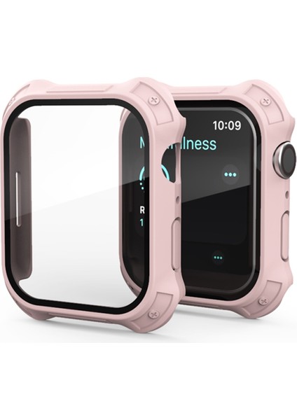 Apple Watch Serisi 9/8/7 45MM Için 2'si 1 Arada Ekran Koruyucu Kılıf (Yurt Dışından)