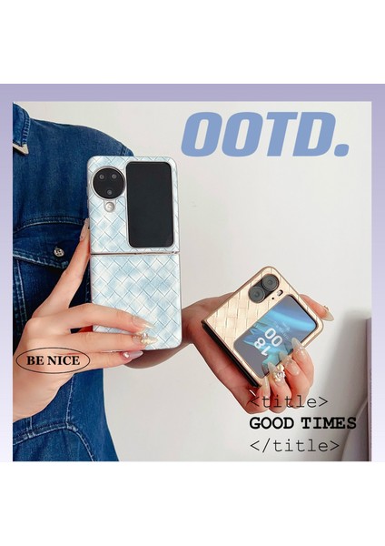 Oppo Find N2 Flip Için Renkli Dokuma Desenli Kılıf (Yurt Dışından) fiyatları
