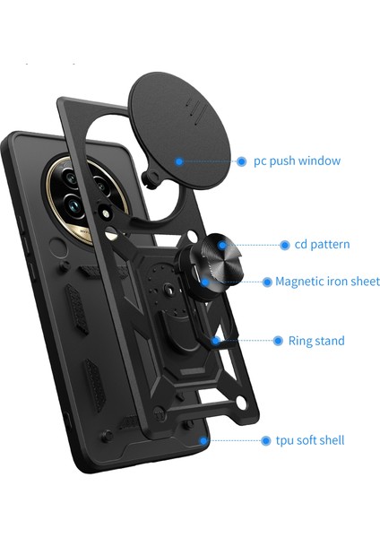 Realme 13 Pro / 13 Pro+ 5g Için Kayar Kamera Tasarımlı Kılıf (Yurt Dışından) modelleri