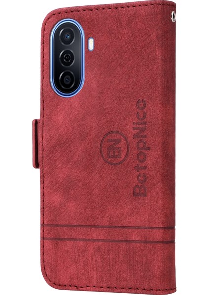 Huawei Nova Y70 / Y70 Plus / Keyfini Çıkarın 50 Için Tokalı Pu Kılıf (Yurt Dışından) modelleri