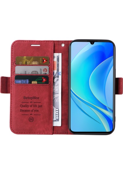 Huawei Nova Y70 / Y70 Plus / Keyfini Çıkarın 50 Için Tokalı Pu Kılıf (Yurt Dışından) fırsatları