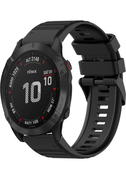 Garmin Fenix ​​6 Safir Gps Için Silikon Saat Bandı (Yurt Dışından)