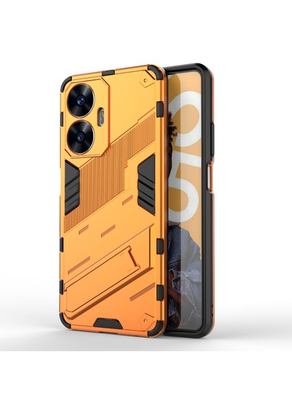 Realme C55 Için Punk Armor Pc + Tpu Kılıf (Yurt Dışından)