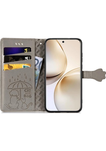 Realme 14 Pro+ Için Kedi ve Köpek Kabartmalı Kılıf (Yurt Dışından) fırsatları