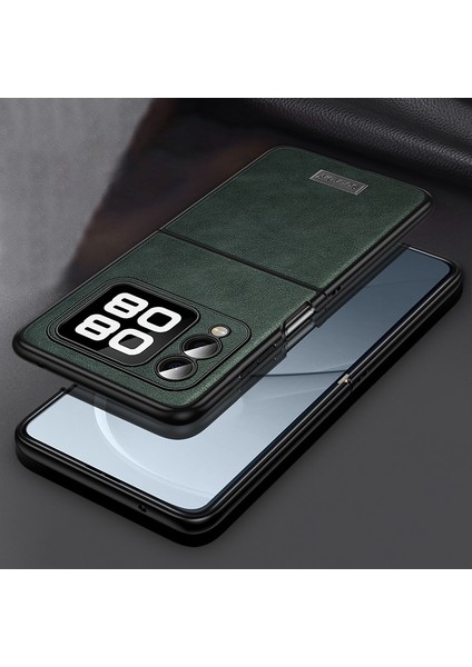 Huawei Nova Flip Için Sulada Tpu Hibrit Deri Telefon Kılıfı (Yurt Dışından)