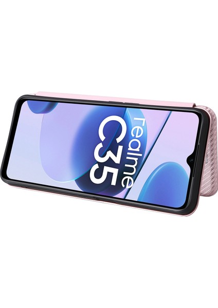 Oppo Realme C35 Için Karbon Fiber Telefon Kılıfı (Yurt Dışından) indirimleri