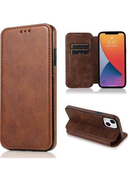 iPhone 13 Için Knight Deri Kılıf (Yurt Dışından)