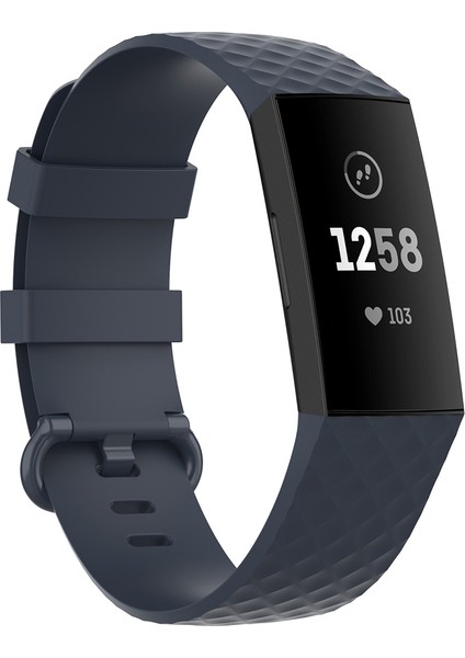 Fit Charge 4 / Charge 3 / Charge 3 Se Için 18MM Gümüş Renk Tokalı Tpu Bilek Kayışı Watch Band, Boyut: L (Zeytin Yeşili) (Yurt Dışından)