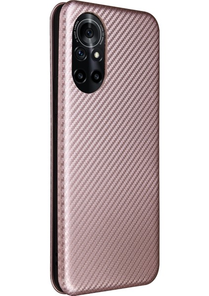 Huawei Nova 8 5g Karbon Fiber Manyetik Pu Kılıf Için (Yurt Dışından) modelleri