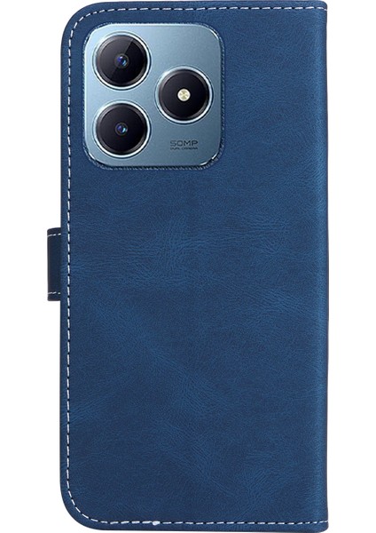 Realme C63 / C61 Global Için Üç Renkli Ekleme Pu Kılıf (Yurt Dışından) modelleri