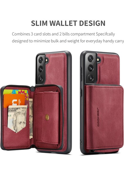 Samsung Galaxy S22+ 5g Için Jeehood Fermuarlı Deri Kılıf (Yurt Dışından) indirimleri