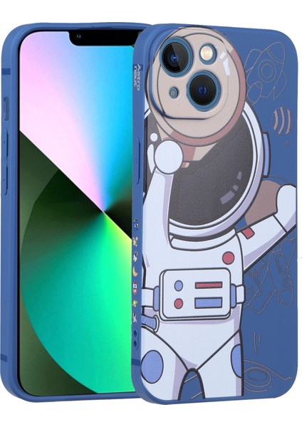 iPhone 14 Için Spaceman Dürbün Kılıfı (Yurt Dışından)