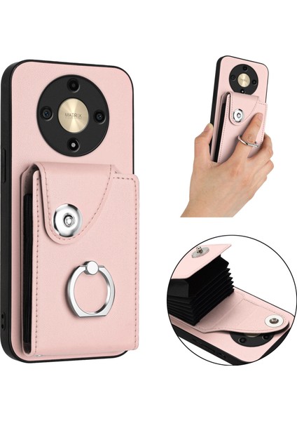 Honor X9B / Magic6 Lite Için Kart Çantası Pu Telefon Kılıfı (Yurt Dışından) modelleri