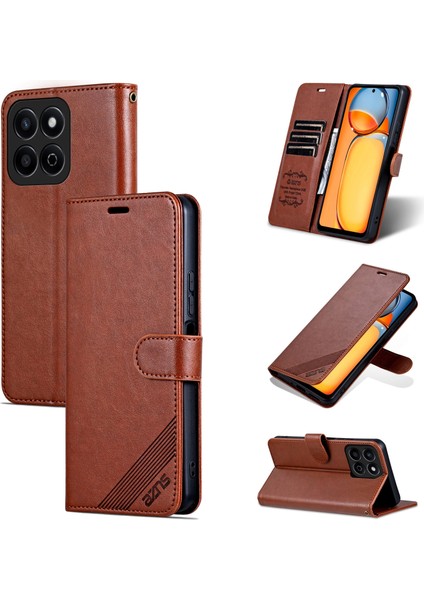 Honor Play 60 Plus Için Azns Koyun Derisi Dokulu Telefon Kılıfı (Yurt Dışından)