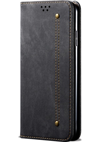 iPhone 13 Için Denim Dokulu Deri Kılıf (Yurt Dışından) fiyatları
