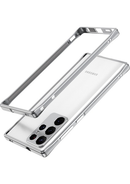 Samsung Galaxy S22 Ultra Için Lens Koruyucu+Metal Çerçeve Kılıf (Yurt Dışından)