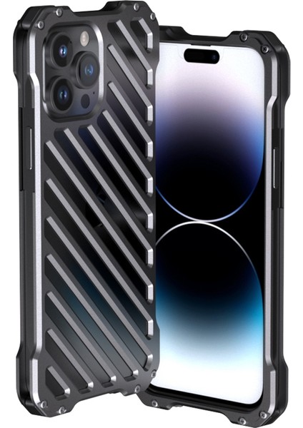 iPhone 14 Pro Max Için R-Just Nefes Alabilir Zırh Telefon Kılıfı (Yurt Dışından)
