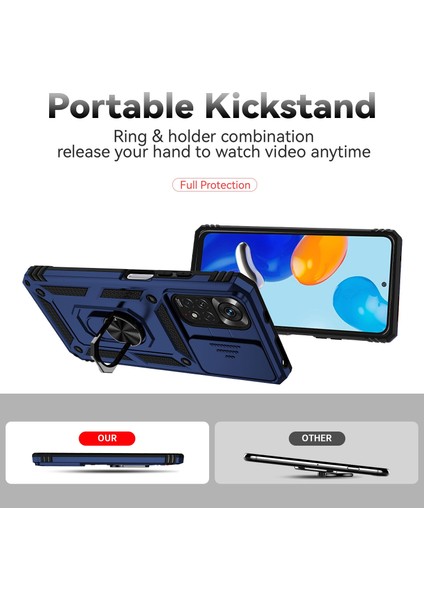 Xiaomi Redmi Note 11 Global Için Sürgülü Camshid Kılıf (Yurt Dışından) modelleri