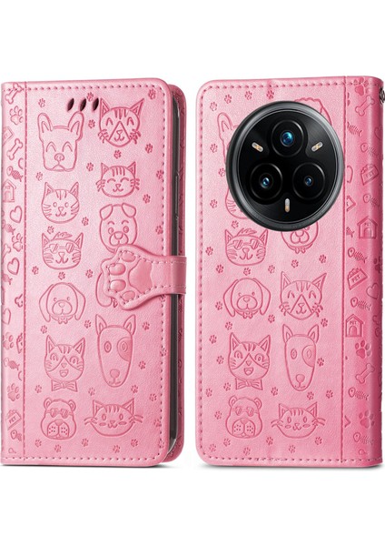 Realme 14 Pro+ Için Kedi ve Köpek Kabartmalı Kılıf (Yurt Dışından) modelleri