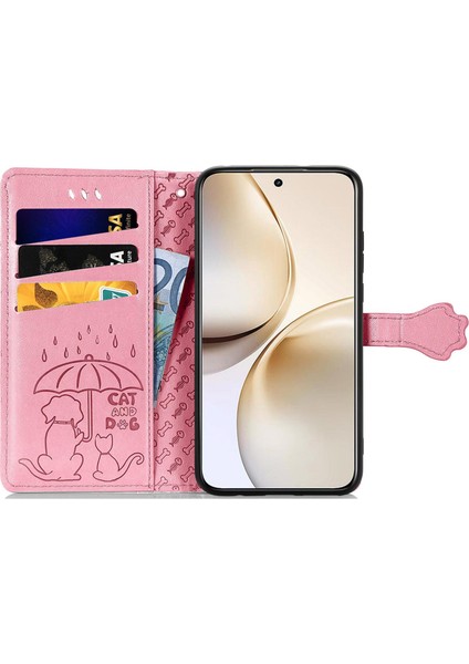 Realme 14 Pro+ Için Kedi ve Köpek Kabartmalı Kılıf (Yurt Dışından) fırsatları