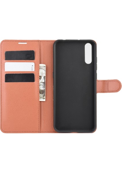 Wiko View 4/4 Lite Için Litchi Doku Çevirme Koruyucu Kılıf Wiko View 4/4 Lite Için (Yurt Dışından) fiyatları