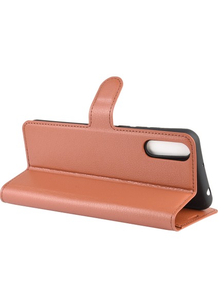 Wiko View 4/4 Lite Için Litchi Doku Çevirme Koruyucu Kılıf Wiko View 4/4 Lite Için (Yurt Dışından) fırsatları