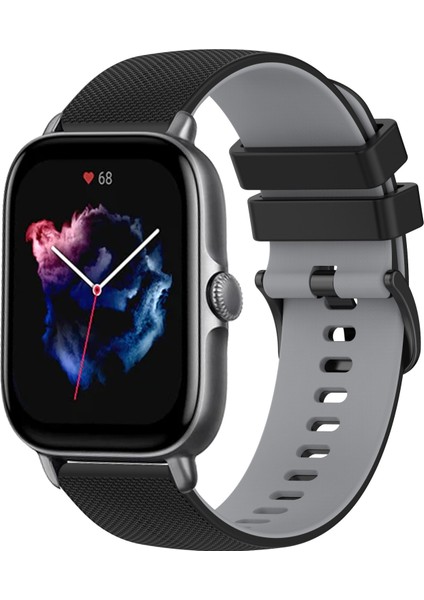 Amazfit Gts 3 Için Iki Renkli Silikon Saat Bandı (Yurt Dışından)